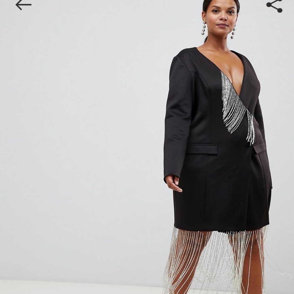 ASOS Black Blazer Dress